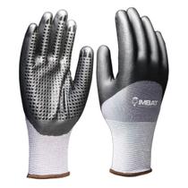 Luva Foam Nylon Spandex Banho Nitrilico Misto Tam M Imbat