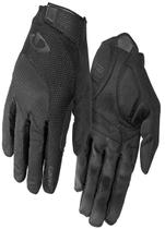 Luva Giro Bravo Gel Dedo Inteiro Preta C/ tiras autocolantes