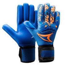 Luva Goleiro Futebol Campo Three Stars Kick - Palma Azul