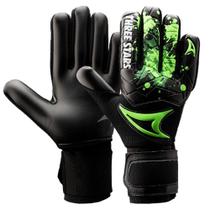 Luva Goleiro Futebol Campo Three Stars Kick - Palma Preta Luva Goleiro Futebol Campo Three Stars Kick - Palma Preta