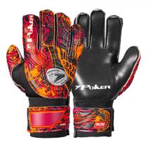 Luva goleiro Poker Multiterreno - vermelho+laranja