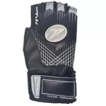 Luva goleiro Poker Training Focus infantil - unissex - preto e prata