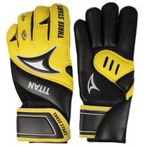 Luva Goleiro Three Stars Titan Palma Preta Luva Goleiro Three Stars Titan Palma Preta