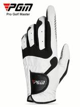 Luva Golf Pgm Antideslizante Branca Microfibra Mão Esquerda