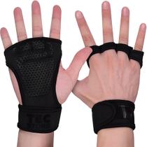 Luva Grip Academia Exercicios Com Munhequeira Fit Musculação ajuste Mbfi