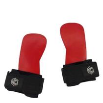 Luva Grip NC Extreme Proteção Pull Up Muscle up Chest to Bar Lona Vermelho