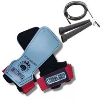 Luva Grip Strong All Prene Macio + Corda De Pular Exercício Funcional