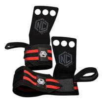 Luva grip três furos com munhequeira