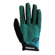 Luva Groove GR1 Full Finger Verde/Preto