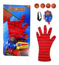 Luva Homem Aranha Lança Disco Spider Man Brinquedo Infantil