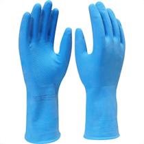 Luva Imbat Latex Verniz Silver Azul 09-G - Kit C/12 Unidades Luva Imbat Latex Verniz Silver Azul 09-G - Kit C/12 Unidades