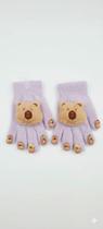Luva Infantil de Inverno Plush Capivara