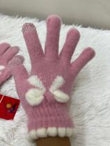 Luva Infantil Frio Inverno de Lã 3 a 12 Anos Aquece