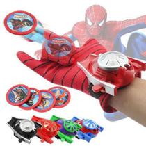 Luva infantil Lança Discos Homem Aranha Brinquedo H Marvel Vingadores - ARTX