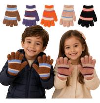Luva Infantil Peluciada Quente Macia Inverno Unissex Grossa Sortido Único - 5 A 9 Anos Luva Infantil Peluciada Quente Macia Inverno Unissex Grossa Sortido Único - 5 A 9 Anos