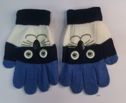 Luva infantil Proteção Frio inverno gatinha Quente 3 a 8 anos Luva infantil Proteção Frio inverno gatinha Quente 3 a 8 anos
