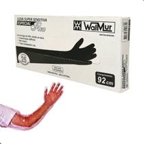 Luva Inseminação Artificial em Bovinos Toque e Apalpação Especial Flex super sensível 92cm 25Un