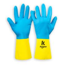 Luva Kalipso Latex Neoprex Light Azul EG CA 41414