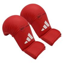 Luva Karatê Adidas sem Dedão Vermelho Aprovada pela WKF