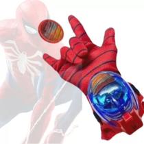 Luva Lança Disco Homem Aranha Infantil Criança Luva Lança Disco Homem Aranha Infantil Criança