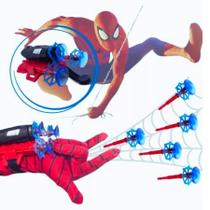 Luva Lança Teia Brinquedo Infantil Lançador Homem Aranha Interativo Divertido
