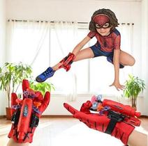 Luva Lança Teia Homem Aranha Personagem Brinquedo Infantil Fantasia Boneco Roupa Parede Mão Luva Lança Teia Homem Aranha Personagem Brinquedo Infantil Fantasia Boneco Roupa Parede Mão