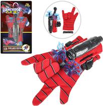 Luva Lançador Ventosa Teia Dardo Pulso Mão Spider Brinquedo Luva Lançador Ventosa Teia Dardo Pulso Mão Spider Brinquedo