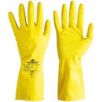 Luva latex antiderrapante amarela md.09
