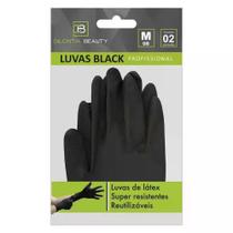 Luva Látex Black Tamanho M 1Par Dilcintia