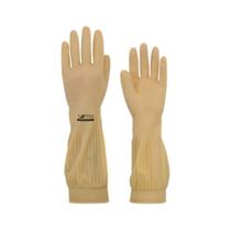 Luva Látex Borracha Grossa Punho Cano Longo Limpeza Pesada