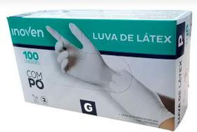 Luva Latex C/ Talco 100 Un Tamanho G Inoven