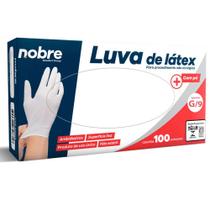 Luva latex com po *G* - P/ proced nao cirurgico c/100unid - Nobre Luva latex com po *G* - P/ proced nao cirurgico c/100unid - Nobre