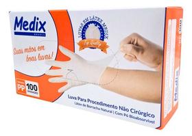 Luva Látex Com Pó Medix 100un Não Cirúrgico Pp P M G Luva Látex Com Pó Medix 100un Não Cirúrgico Pp P M G