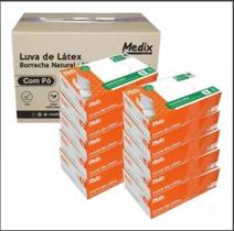 Luva Látex com Pó Medix M 1000 Unidades