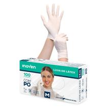 Luva latex com po para procedimentos cx com 1000 - tam m