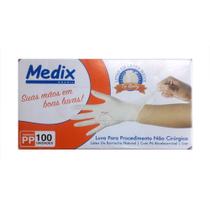 Luva Latex Com Po Pp Cx Com 100un Medix