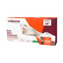 Luva Látex Com Pó Vabene P M G Caixa 100 ou 1000 Unidades Descartável Procedimento Profissional