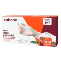 Luva Latex Descartavel Proteção Química com Pó c/ 100un M Luva Latex Descartavel Proteção Química com Pó c/ 100un M