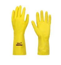 Luva Latex Forrada Amarela CA 38310 Tam.P - Pacote 12 Pares