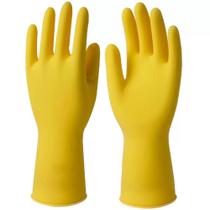 Luva Latex Forrada Multiuso Tamanho P Amarela - Sanro Luva Latex Forrada Multiuso Tamanho P Amarela - Sanro