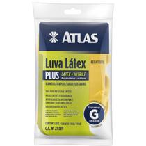 Luva Látex Grande Amarela - Atlas 130