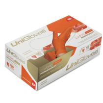 Luva Látex Laranja Orange Unigloves Premium Sem Pó (CX com 100 UN)