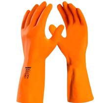 Luva Látex Laranja Reforçada Forrada Max Orange DA208 Danny CA 11286
