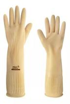 Luva Látex Limpeza Cozinha Serviço Antiderrapante Resistente M