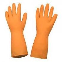 Luva Latex Limpeza Multiuso Sanro Plus Laranja