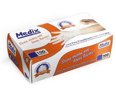 Luva Latex Media Com Po C/100Un. - MEDIX