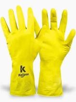 Luva latex multiuso amarela kalipso ca 13959 tam g