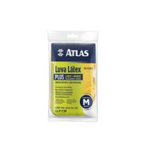 Luva Látex Multiuso Plus Atlas Amarela M - G - EG