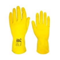 Luva Latex Multiuso Sem Forro Slim Tam P Amarela CA: 38310/45628 VOLK Luva Latex Multiuso Sem Forro Slim Tam P Amarela CA: 38310/45628 VOLK