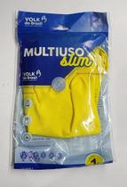 luva latex mutiuso slim volk